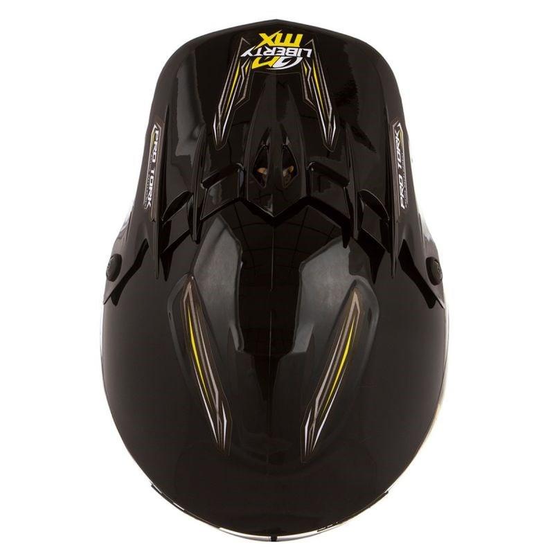 Capacete Motocross Off Road Liberty Mx Pro + Óculos 788 Preto